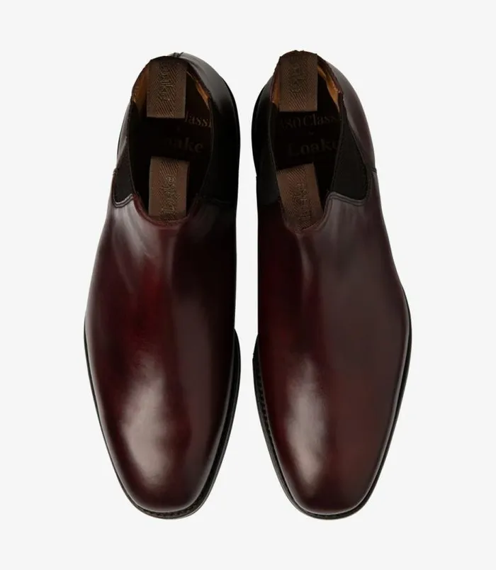 Men Loake Boots Chatsworth Burgundy Men Loake Boots Chatsworth Burgundy