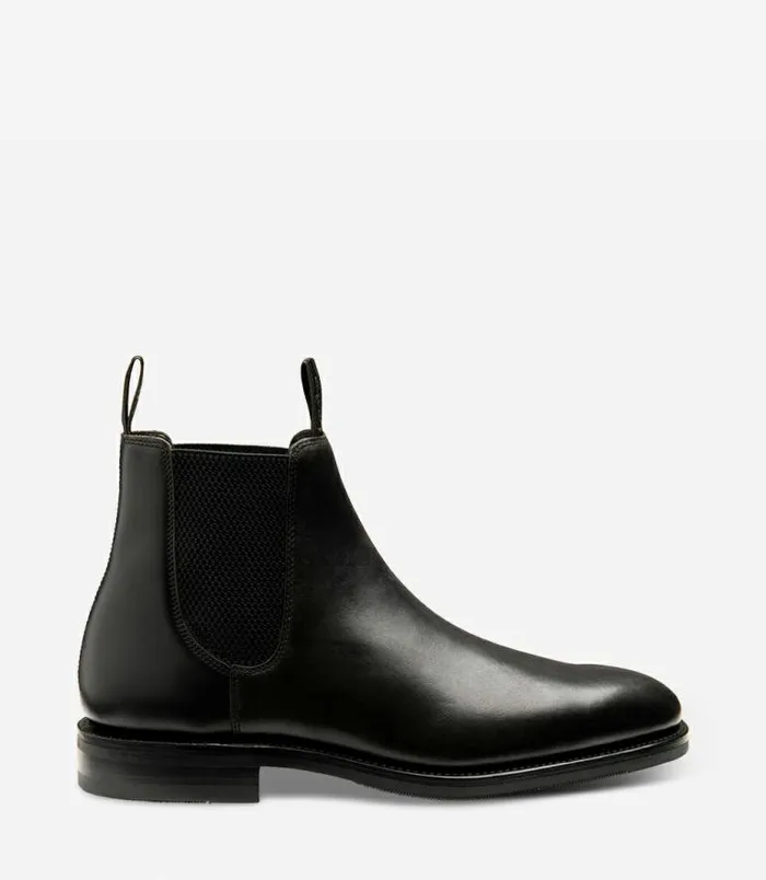 Men Loake Boots Emsworth Black