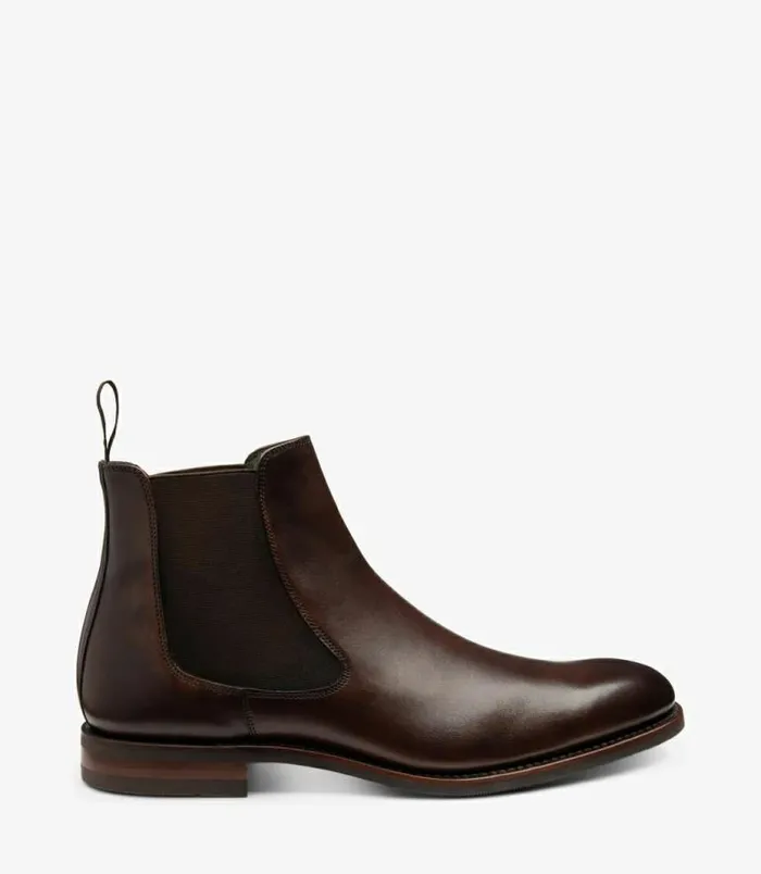 Men Loake Boots Wareing Dark Brown