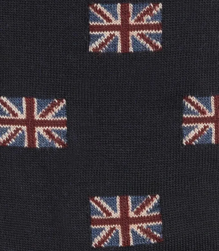 Men Loake Socks Union Jack Socks Navy