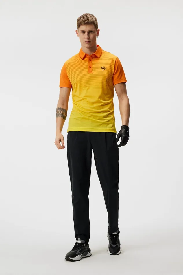 Men Lowell Slim Fit Polo Russet Orange JLindeberg Polo Shirts Men Lowell Slim Fit Polo Russet Orange JLindeberg Polo Shirts