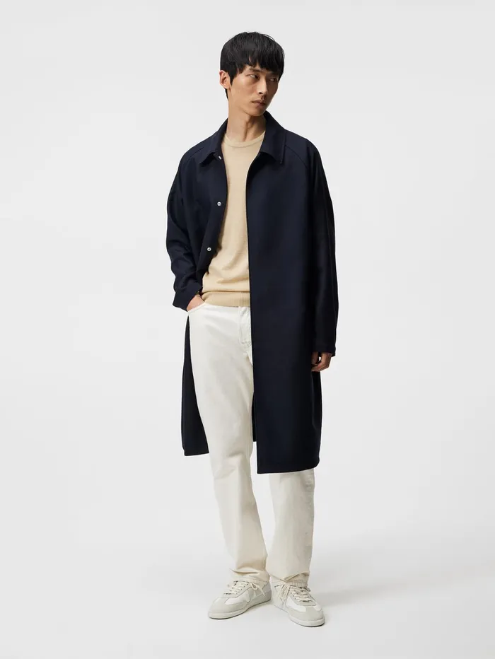 Men Lyle Light Merino Crew Neck Safari Beige JLindeberg Knitwear Men Lyle Light Merino Crew Neck Safari Beige JLindeberg Knitwear