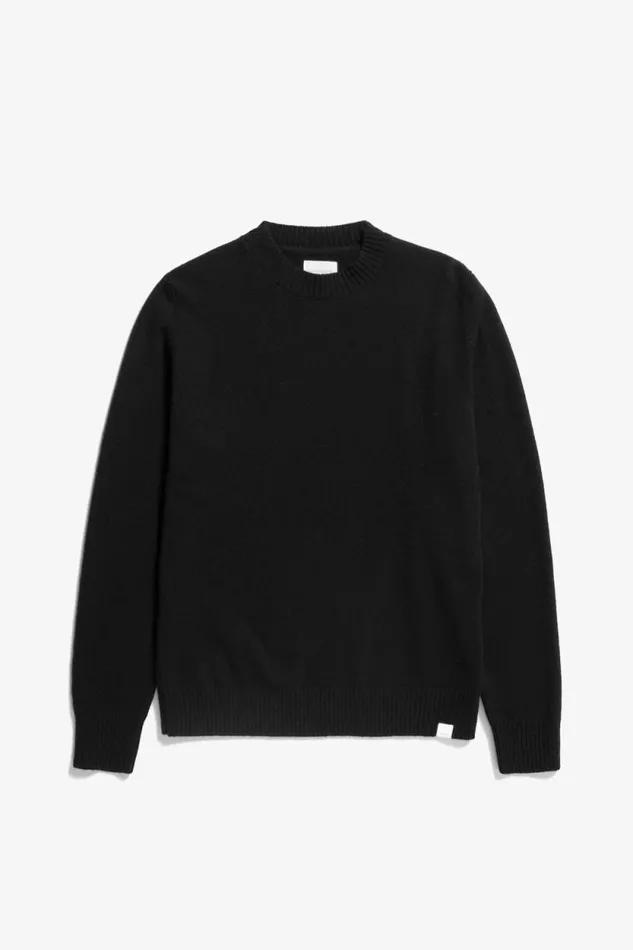 Men Norse Standard Merino Lambswool Sweater Black Norse Projects Knitwear