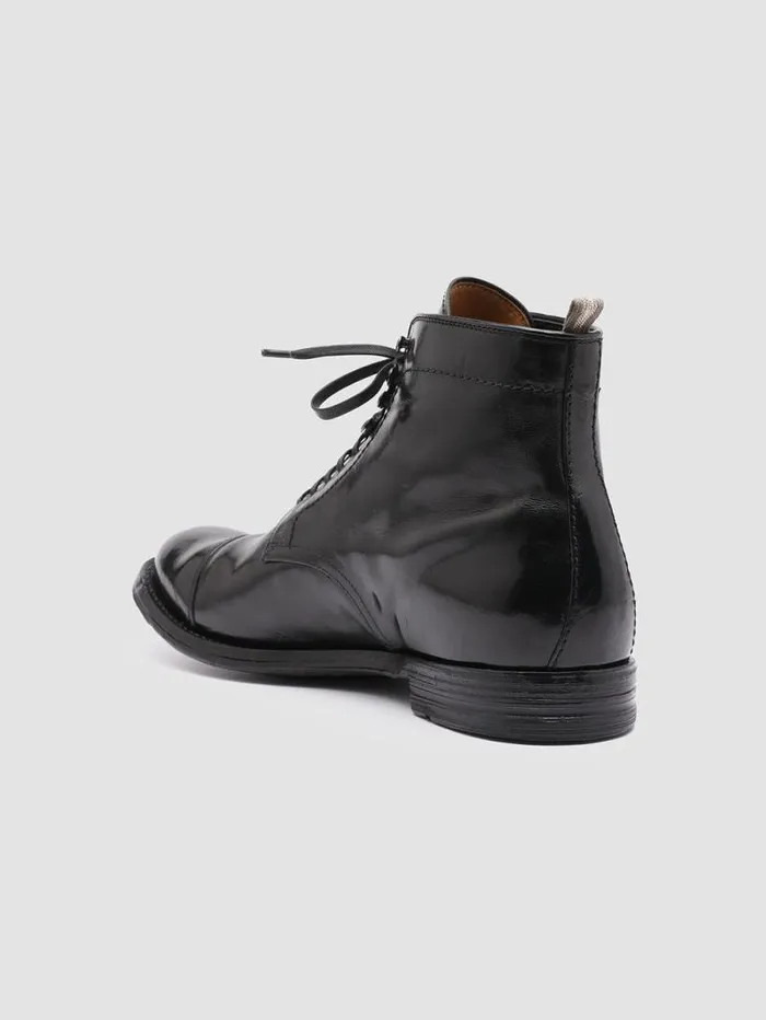 Men Officine Creative Footwear ANATOMIA 016 Black Leather Ankle Boots Men Officine Creative Footwear ANATOMIA 016 Black Leather Ankle Boots