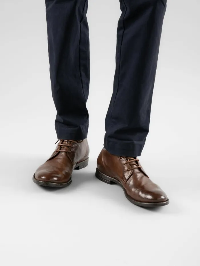 Men Officine Creative Footwear ARC 513 Brown Leather Ankle Boots Men Officine Creative Footwear ARC 513 Brown Leather Ankle Boots