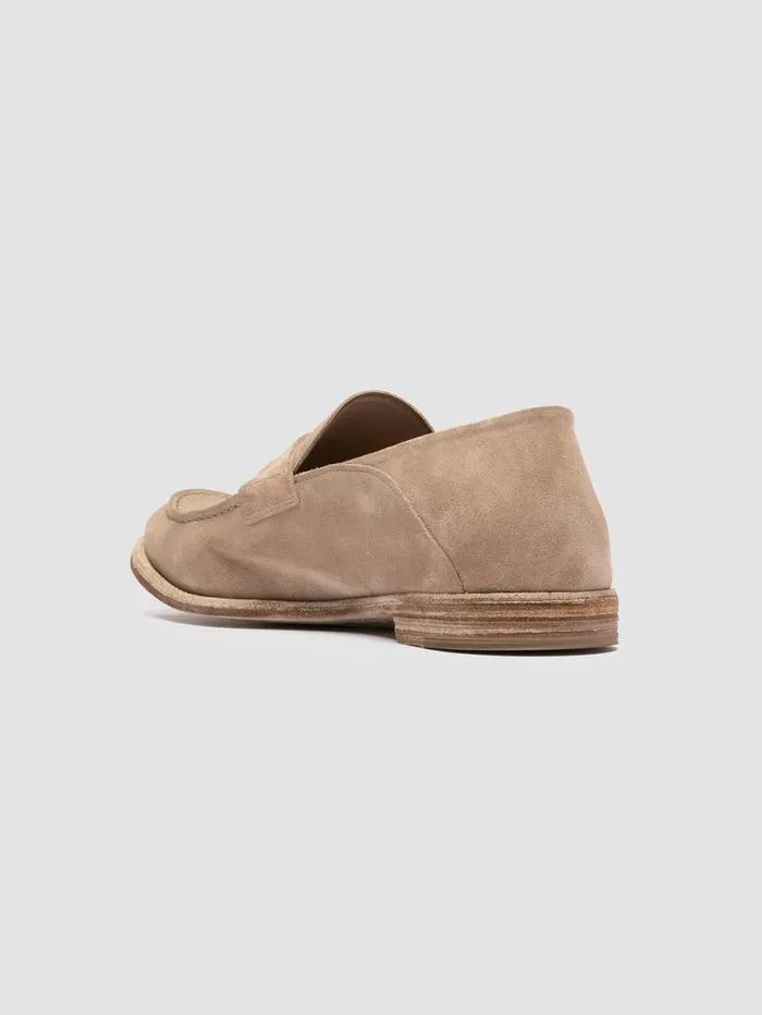 Men Officine Creative Footwear ARCHIVE 522 Brown Suede Penny Loafers Men Officine Creative Footwear ARCHIVE 522 Brown Suede Penny Loafers