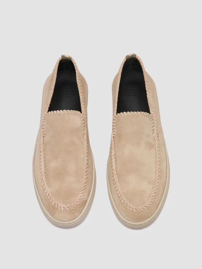 Men Officine Creative Footwear HERBIE 011 Beige Suede Penny Loafers