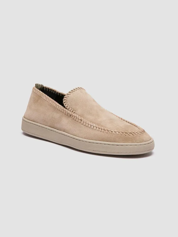 Men Officine Creative Footwear HERBIE 011 Beige Suede Penny Loafers