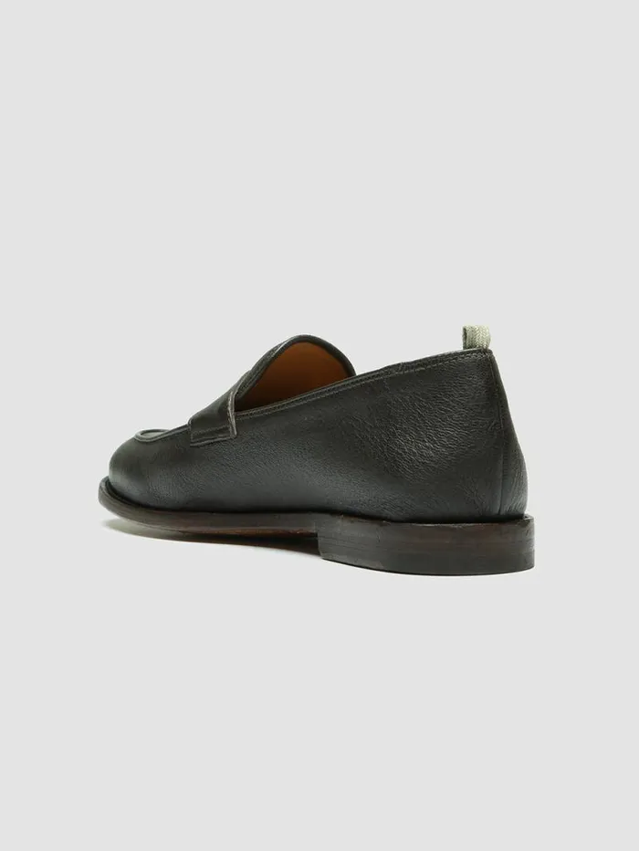 Men Officine Creative Footwear OPERA 001 Brown Leather Penny Loafers