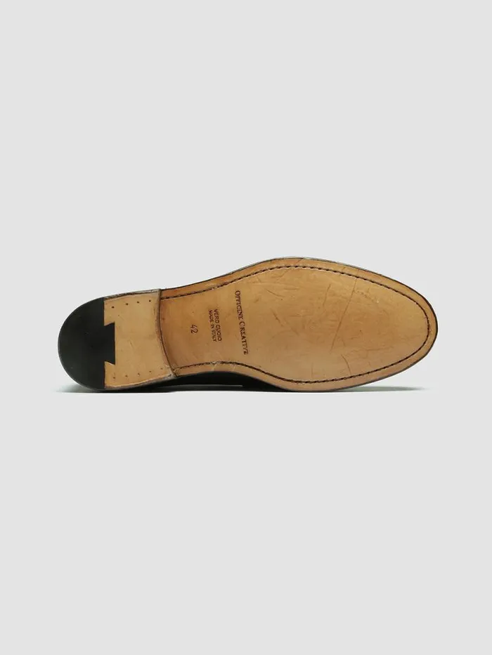 Men Officine Creative Footwear OPERA 001 Brown Leather Penny Loafers