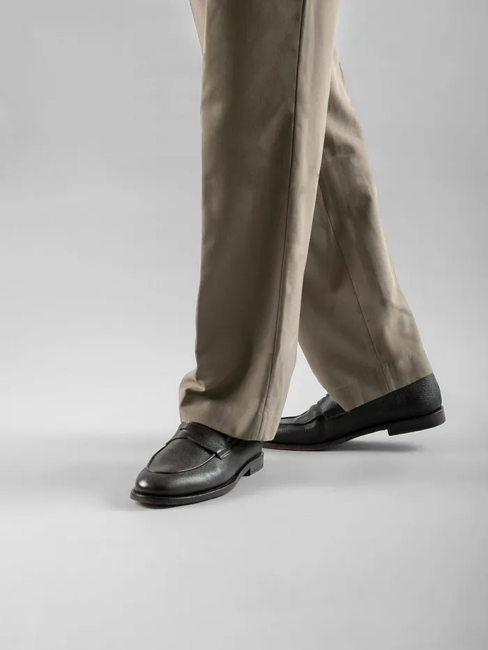 Men Officine Creative Footwear OPERA 001 Brown Leather Penny Loafers