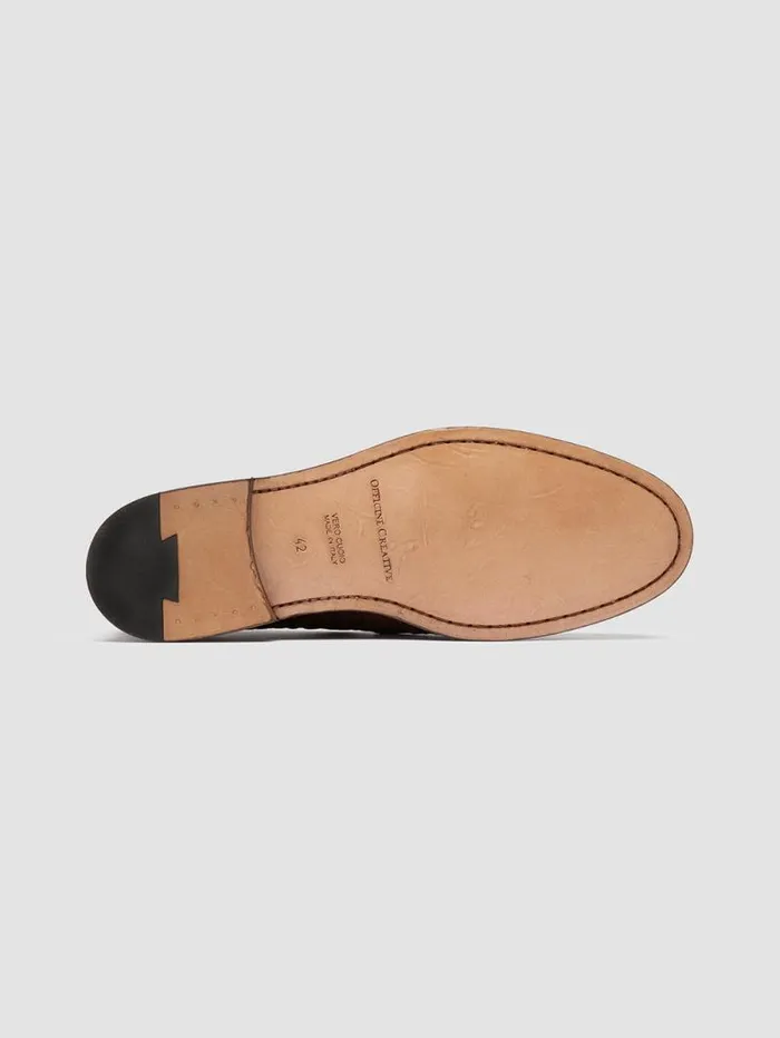 Men Officine Creative Footwear OPERA 003 Brown Leather Penny Loafers Men Officine Creative Footwear OPERA 003 Brown Leather Penny Loafers