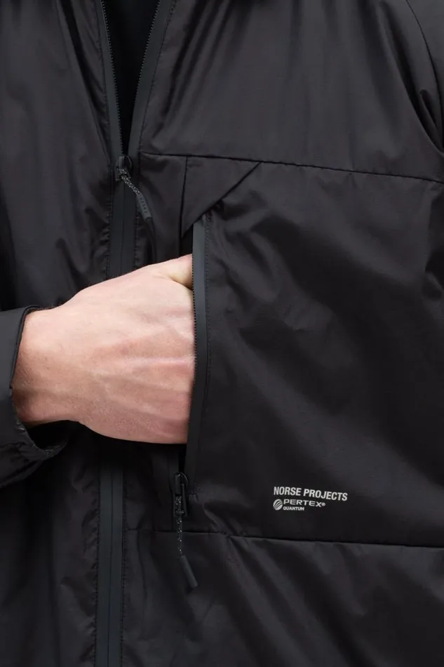 Men Osa Light Pertex Black Norse Projects Outerwear