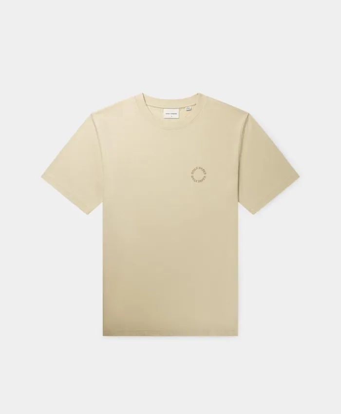 Men Pelican Beige Orbit TShirt Daily Paper TShirts