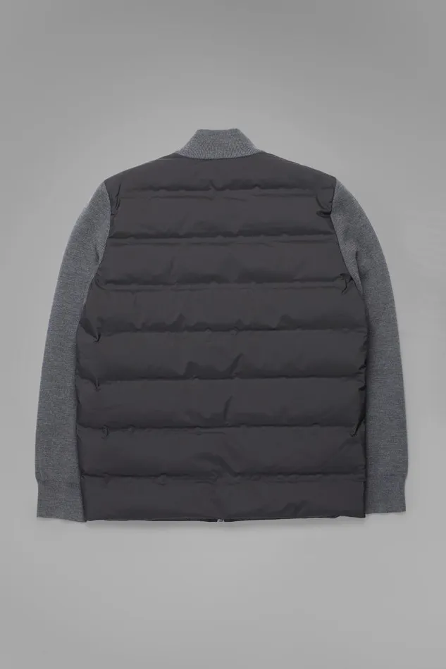 Men Pertex Shield Hybrid Knit Full Zip Jacket Black Norse Projects Outerwear