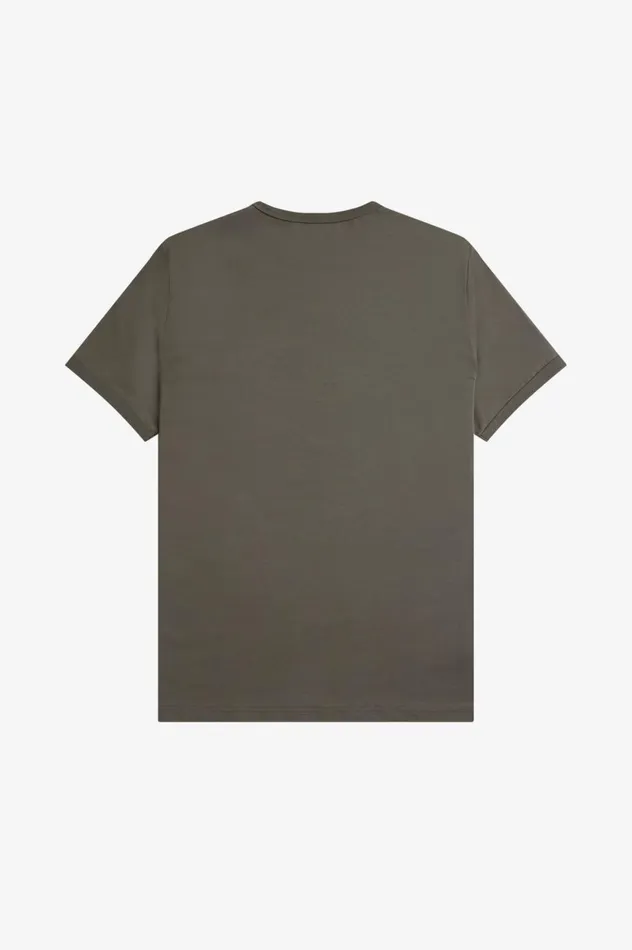 Men Ringer TShirt Field Green Fred Perry TShirts
