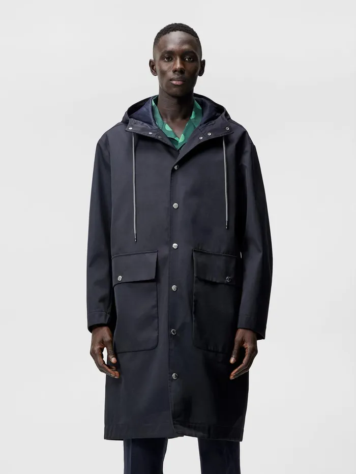 Men Ronan Tech Parka JL Navy JLindeberg Coats