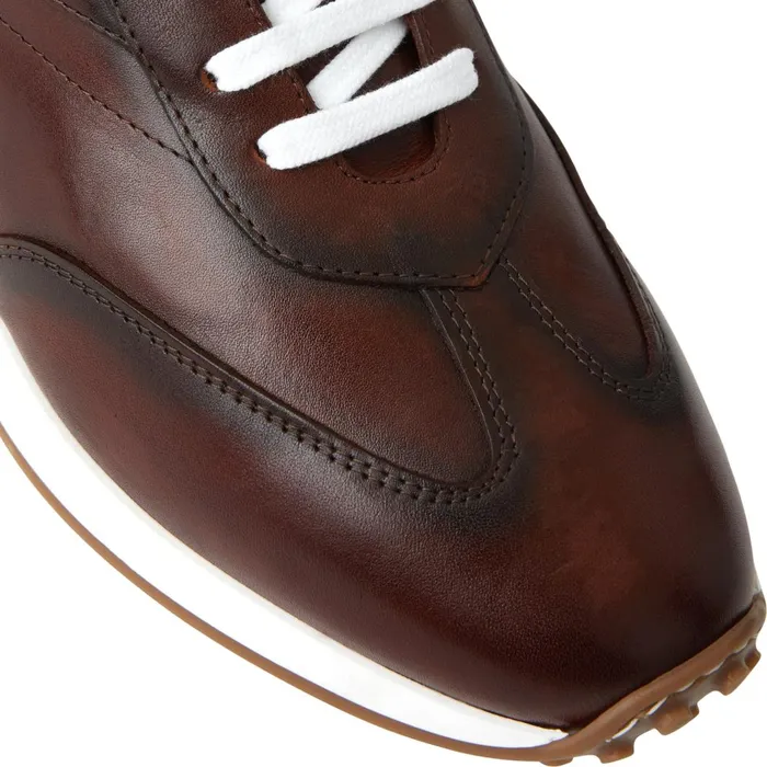 Men Sneakers Bruno Magli Duccio Mid Leather Jogger SneakerRust