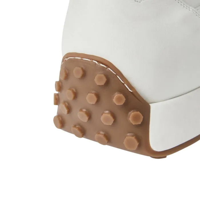 Men Sneakers Bruno Magli Duccio Mid Leather Jogger SneakerWhite