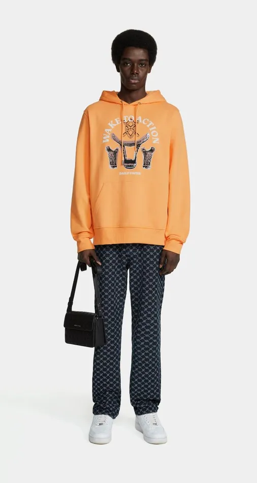 Men Tangerine Orange Rivo Hoodie Daily Paper Hoodies and Sweaters Men Tangerine Orange Rivo Hoodie Daily Paper Hoodies and Sweaters