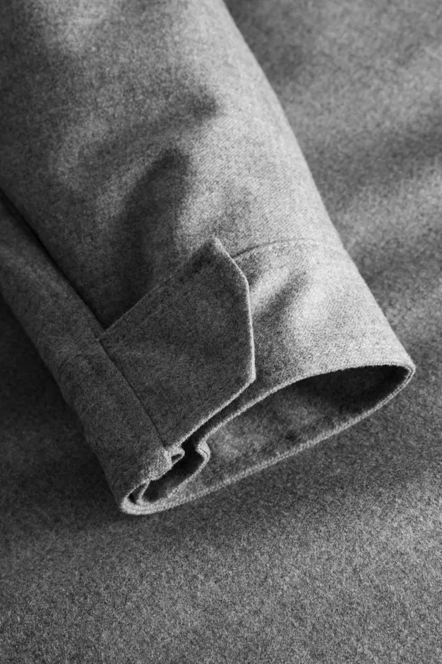 Men Technical Field Jacket Loro Piana Clima System Light Grey Melange Norse Projects Outerwear