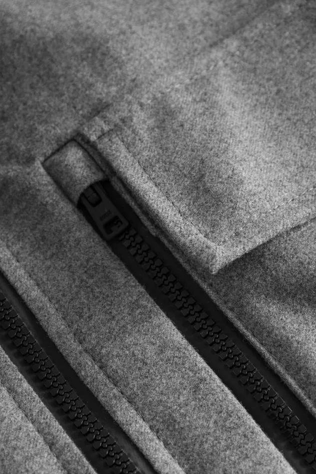 Men Technical Field Jacket Loro Piana Clima System Light Grey Melange Norse Projects Outerwear