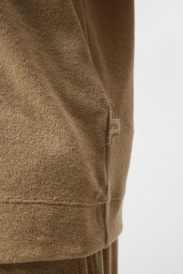 Men Ted Terry Resort Shirt Safari Beige JLindeberg Shirts Men Ted Terry Resort Shirt Safari Beige JLindeberg Shirts