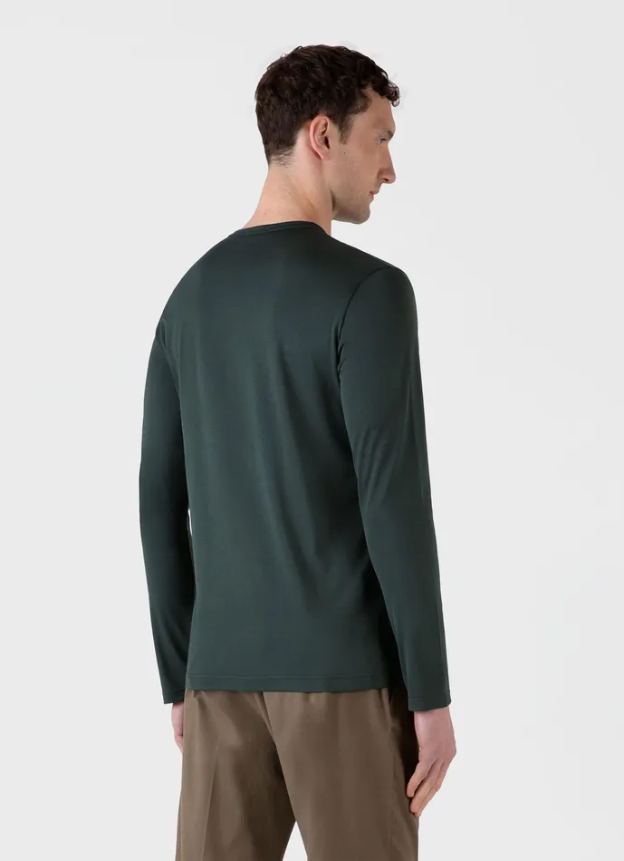 Men ussunspel Classic Long Sleeve Tshirt Holly Green Tshirts
