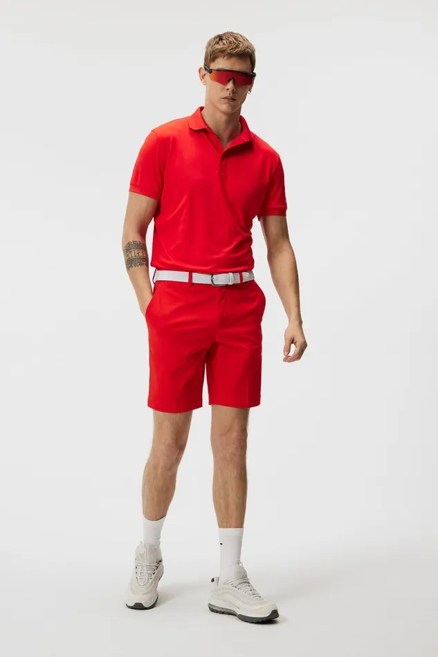 Men Vent Tight Shorts Fiery Red JLindeberg Shorts Men Vent Tight Shorts Fiery Red JLindeberg Shorts