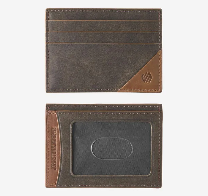 MenWomen Johnston and Murphy Wallets Rhodes Weekender Case Browntan Antique Cotton