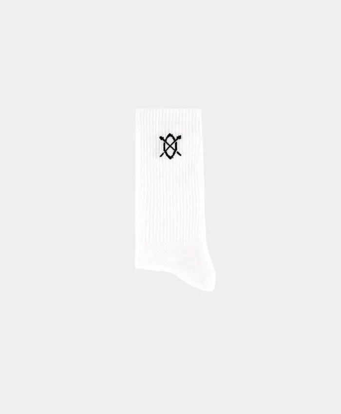 MenWomen White Essential Logo Socks Daily Paper Socks MenWomen White Essential Logo Socks Daily Paper Socks