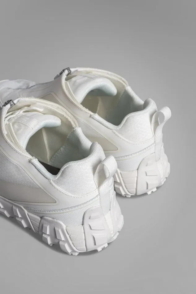 Men Zip Up Runner White Norse Projects Footwear