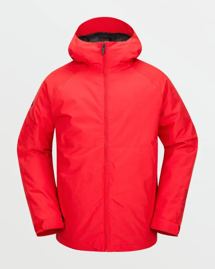 Mens 2836 Insulated Jacket 8211 Crimson Mens Volcom Jackets
