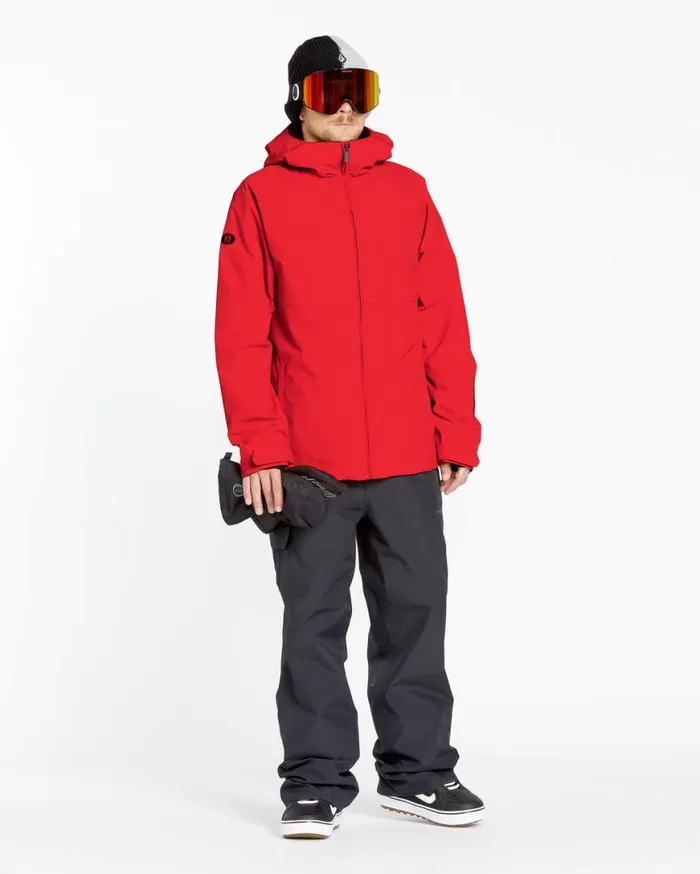 Mens 2836 Insulated Jacket 8211 Crimson Mens Volcom Jackets