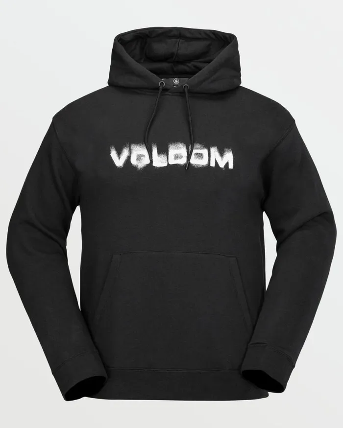Mens Essential Hoodie 8211 Black Mens Volcom Layering