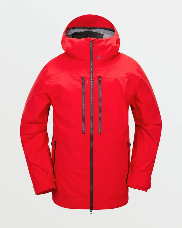 Mens Guide GoreTex Jacket 8211 Crimson Mens Volcom Jackets
