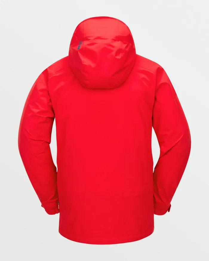 Mens Guide GoreTex Jacket 8211 Crimson Mens Volcom Jackets