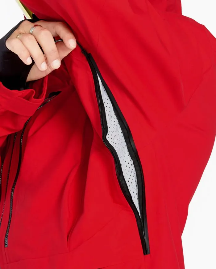 Mens Guide GoreTex Jacket 8211 Crimson Mens Volcom Jackets