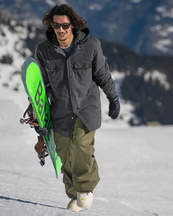 Mens Insulated Riding Flannel 8211 Heather Black Mens Volcom Jackets