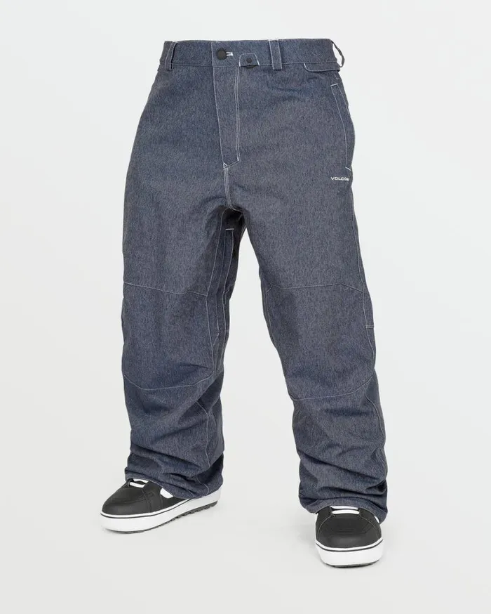 Mens Snow Billow Pants 8211 Dark Denim Mens Volcom Pants