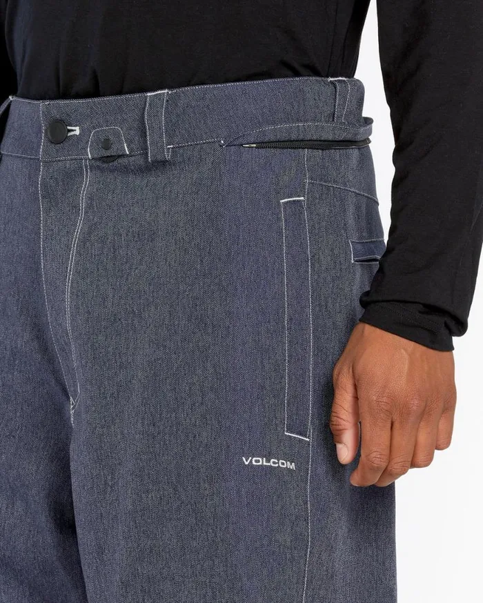 Mens Snow Billow Pants 8211 Dark Denim Mens Volcom Pants
