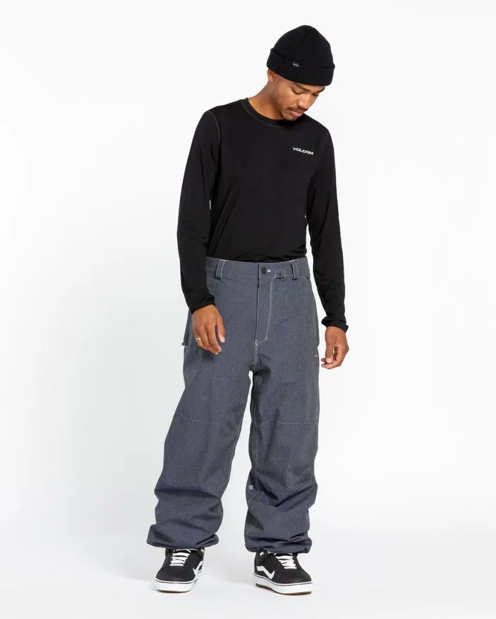 Mens Snow Billow Pants 8211 Dark Denim Mens Volcom Pants