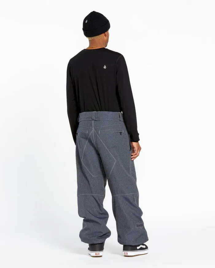 Mens Snow Billow Pants 8211 Dark Denim Mens Volcom Pants
