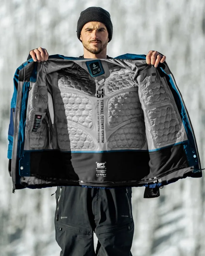 Mens Tds Infrared GoreTex Jacket 8211 Light Blue Mens Volcom Jackets