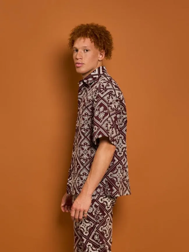 Menswear Cameron Embroidery Boxy Shirt Raisin Purple Sister Jane Menswear Cameron Embroidery Boxy Shirt Raisin Purple Sister Jane