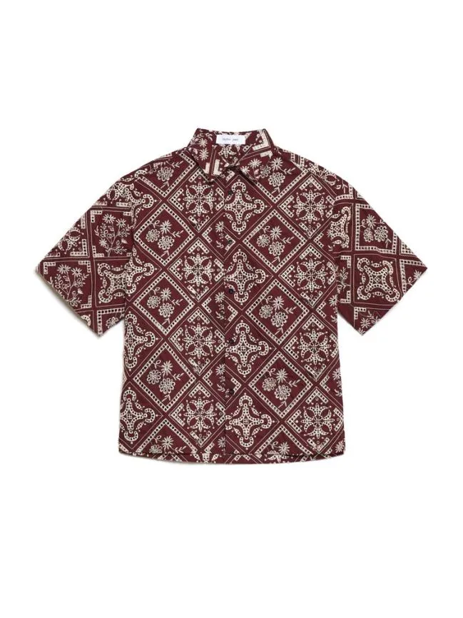 Menswear Cameron Embroidery Boxy Shirt Raisin Purple Sister Jane Menswear Cameron Embroidery Boxy Shirt Raisin Purple Sister Jane