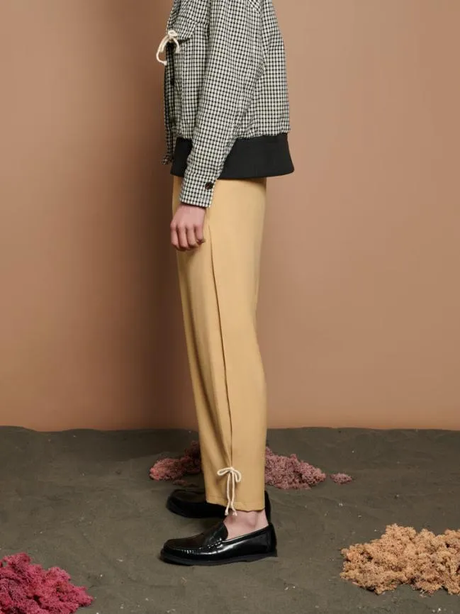 Menswear Dash Pleat Trousers Soft Beige Sister Jane Menswear Dash Pleat Trousers Soft Beige Sister Jane