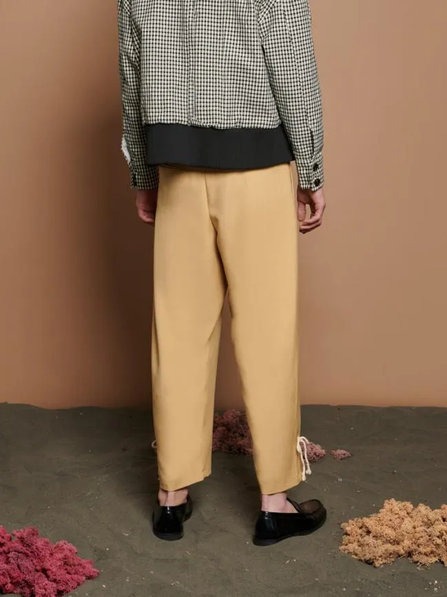 Menswear Dash Pleat Trousers Soft Beige Sister Jane Menswear Dash Pleat Trousers Soft Beige Sister Jane