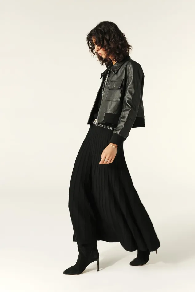 Midi Skirt Jada Black Women Baandsh Skirts and Shorts