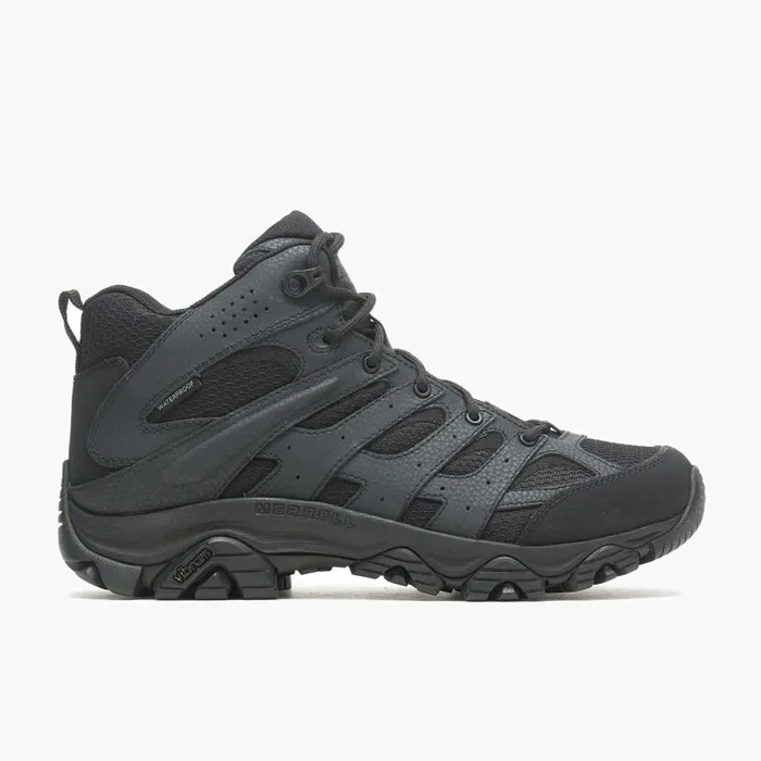 Moab 3 Mid Tactical Waterproof Wide Width Black Men Merrell Boots